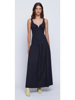 Anna Quan Florence Poplin Dress Black Noir 